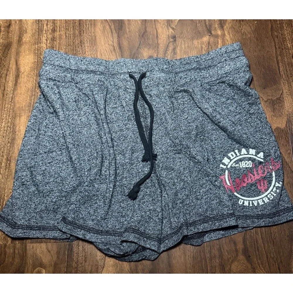Girls Gray Sleep Shorts XL (14) IU Indiana University‎ Hoosiers